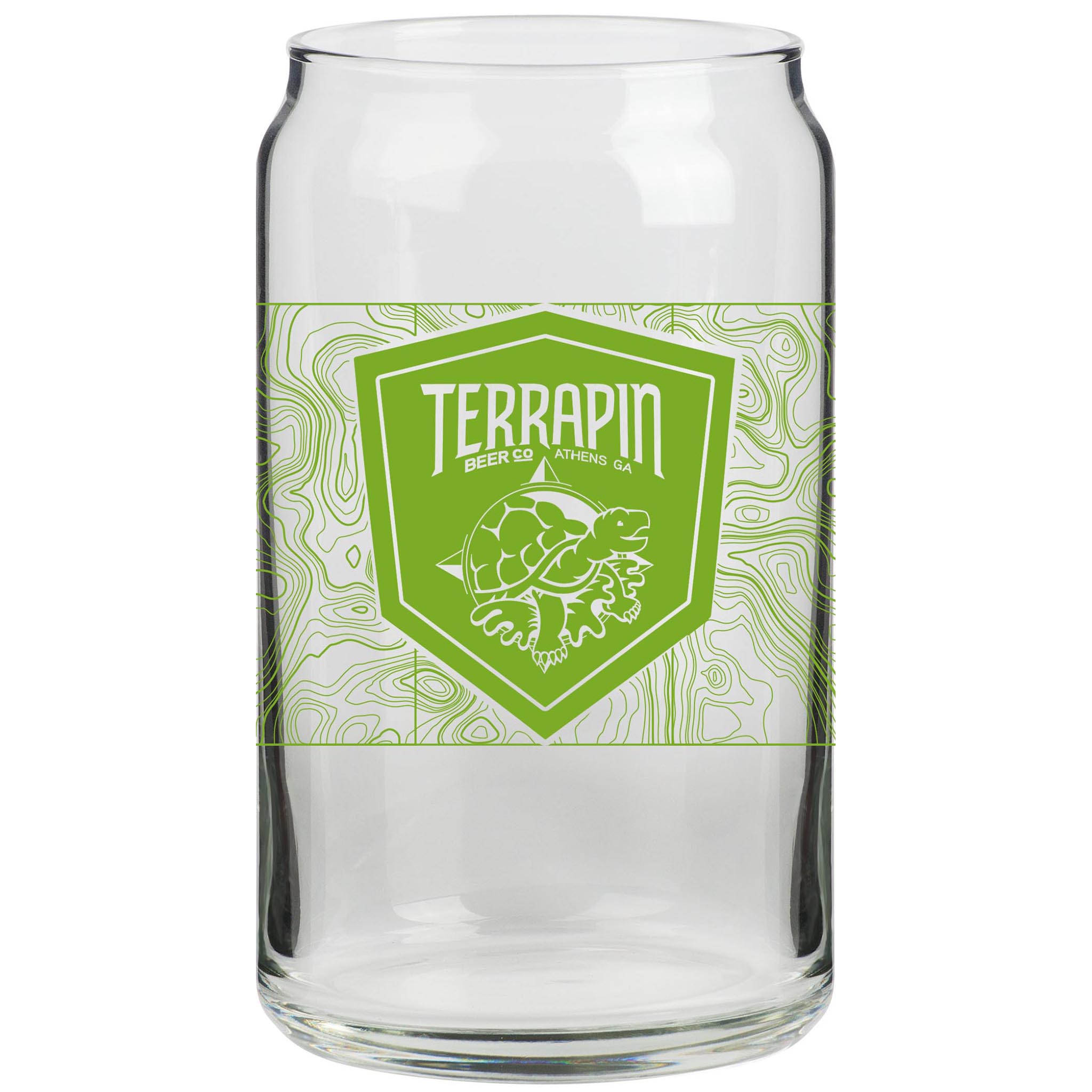 Terrapin Beer Co. WTL Nucleated Pint Beer Glass