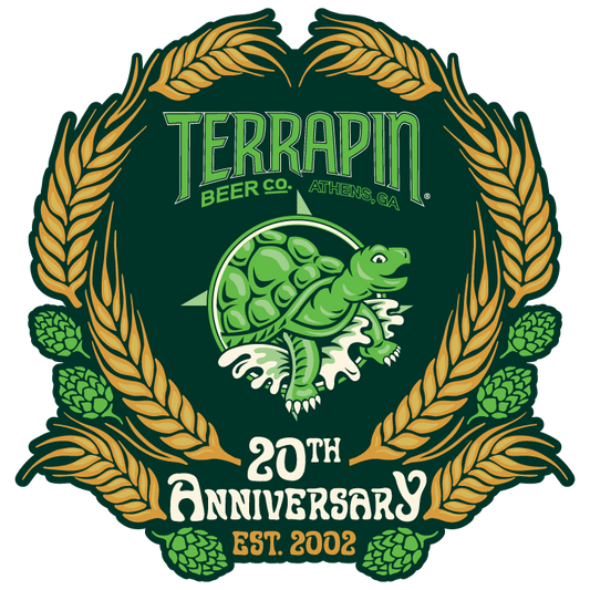 Terrapin 20th Anniversary Die Cut Sticker