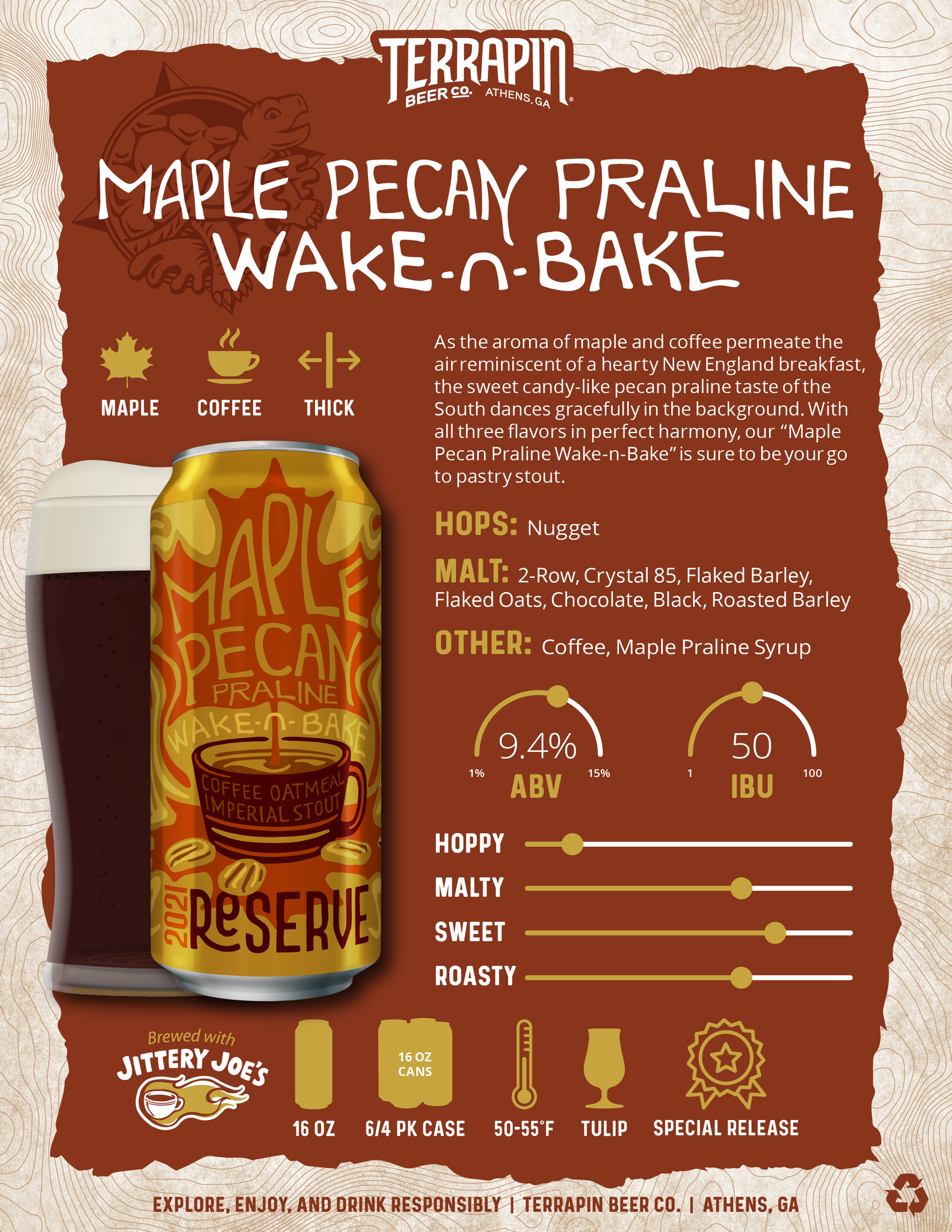Maple Pecan Praline Wake-n-Bake Stout
