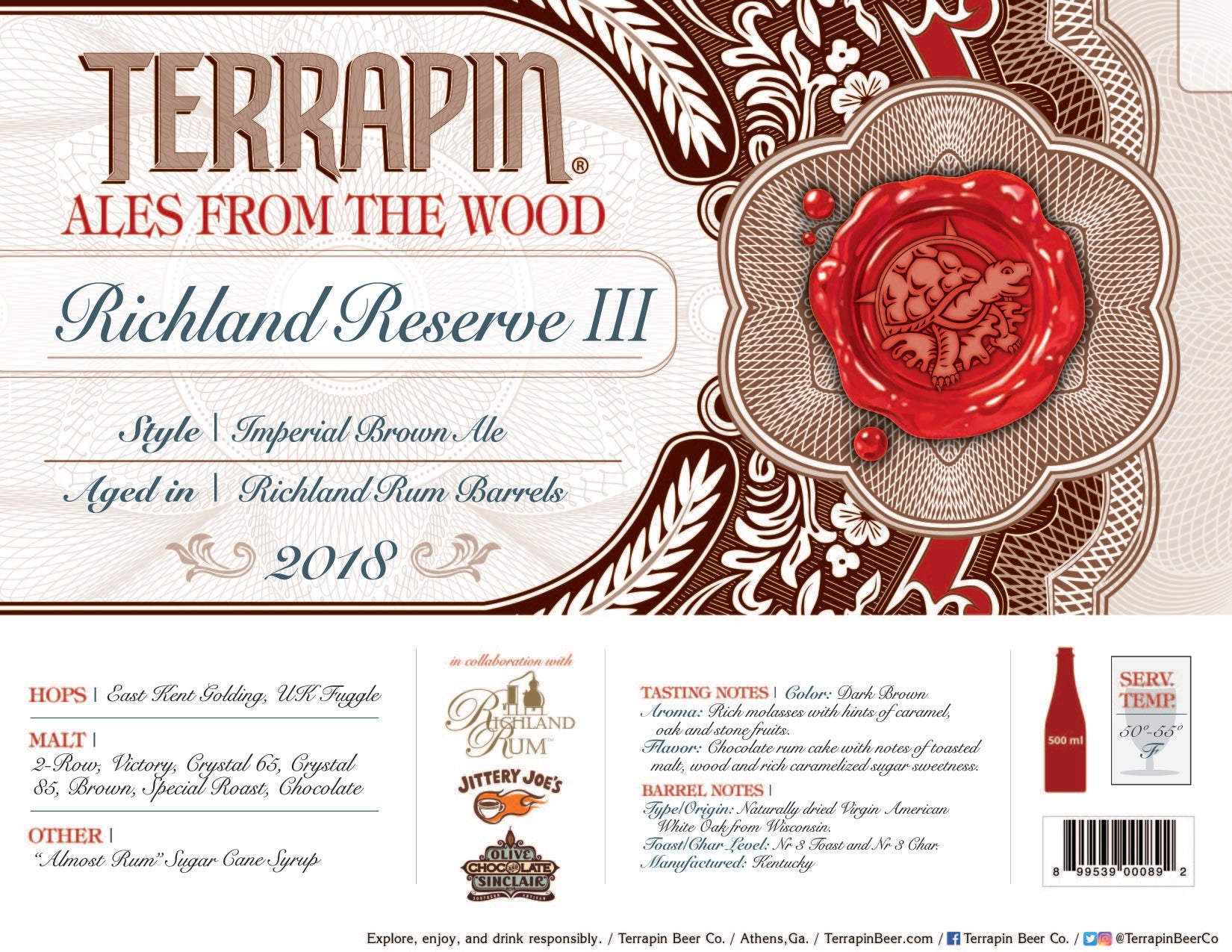 Richland Reserve III Barrel-Aged Imperial Brown Ale